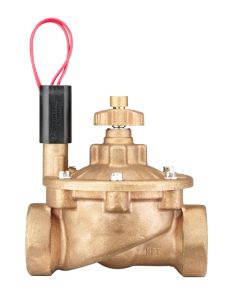 Hunter Magnetventil aus Bronze 1 1/2" "Serie IBV" MIT DURCHFLUSSREGULIERUNG und selbstreinigendem Filtersystem