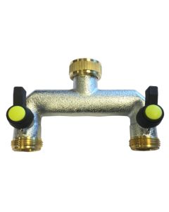 2fach Verteiler aus Messing