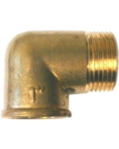 Winkel 90° aus Messing 3/4¨ IG/AG
