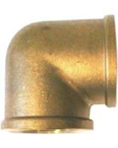 Red.-Winkel 90° aus Messing 1" IG x 3/4" IG