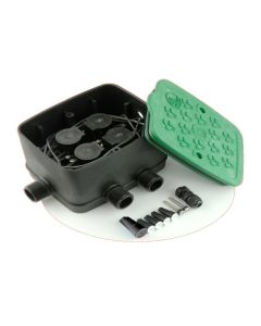 Vormontierte MICRO-Ventilstation mit Magnetspulen 9 Volt DC (Impulse), Grösse 3/4", komplett vormontiert, Anschluss Eingang: 3/4" AG / Ausgang: 3/4"AG