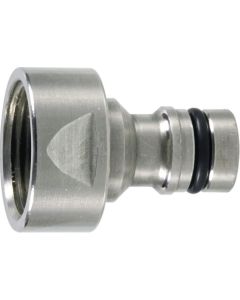 Messing-Hahnstecker mit 1" Innengewinde mit Flachdichtungen