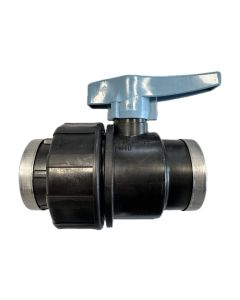 Kugelhahn aus PP mit Verstärkung 1 1/2¨IG x 1 1/2¨IG, PN16